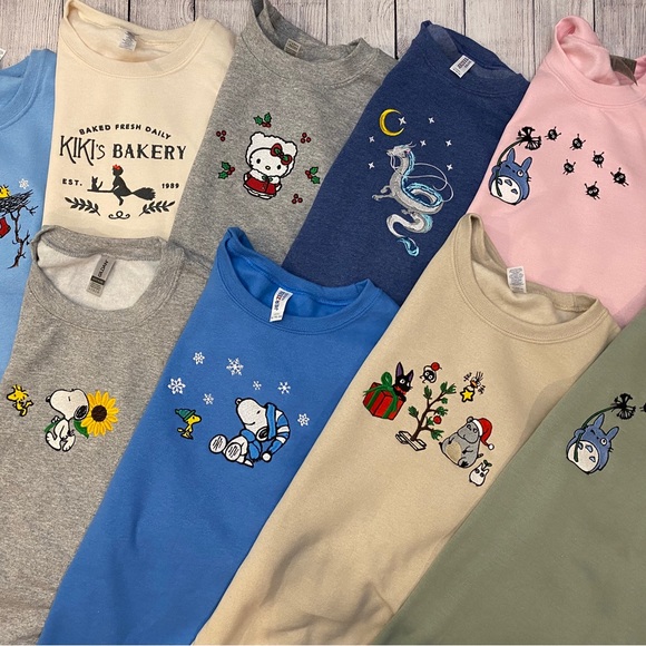 Totoro Embroidered Sweatshirt - Picture 5 of 5